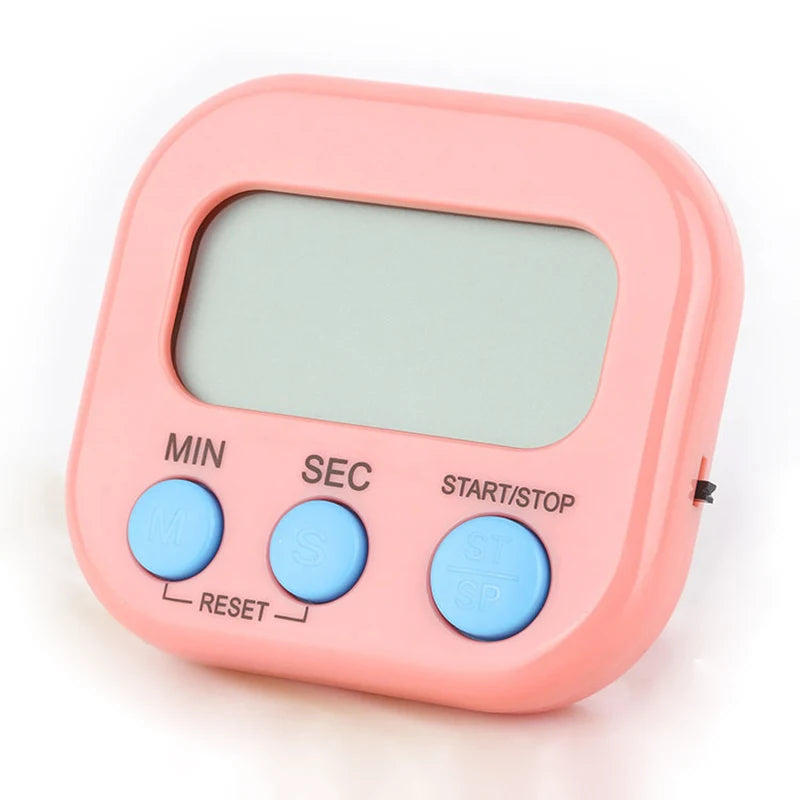 Digital Kitchen Timer – 99-Minute Magnetic Countdown Timer with Stand & Loud Alarm