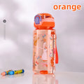600ml Dinosaur Kids Water Bottle – BPA-Free Silicone Straw Sippy Cup, Leakproof with Carry Rope
