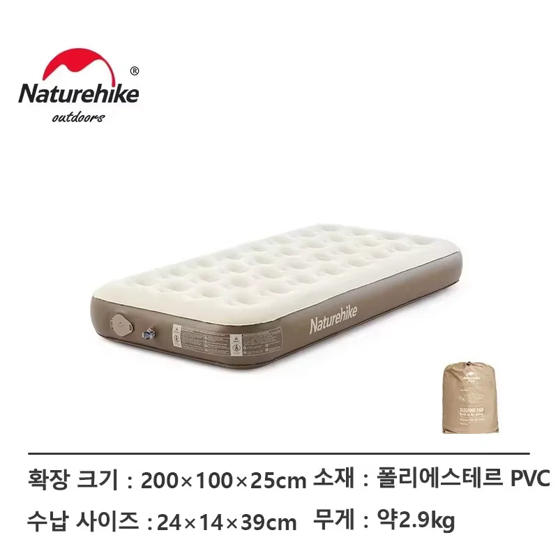Glamping Air Mattress with Built-In Pump – Thickened Outdoor & Home Sleeping Mat, 450KG Capacity