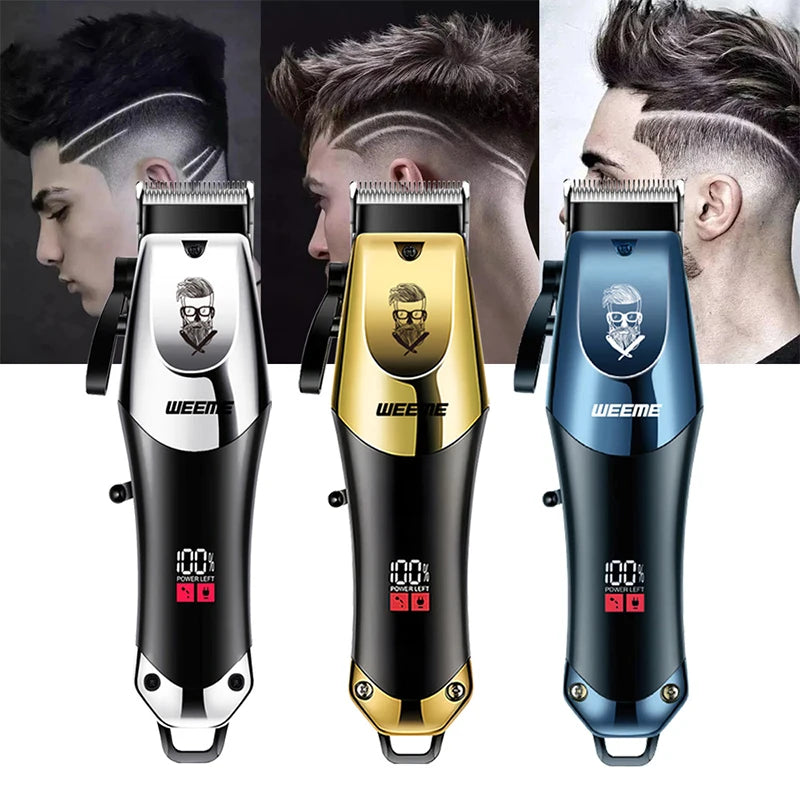 T9 Vintage Men's Electric Hair Clipper & Beard Trimmer – Rechargeable, Wet/Dry, Nose Trimmer Kit