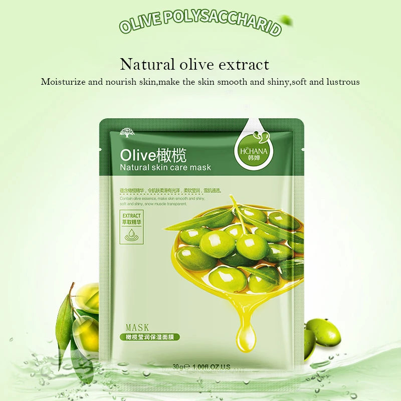 Natural Plant Aloe & Fruit Facial Sheet Masks — 10-Pack Korean Skincare