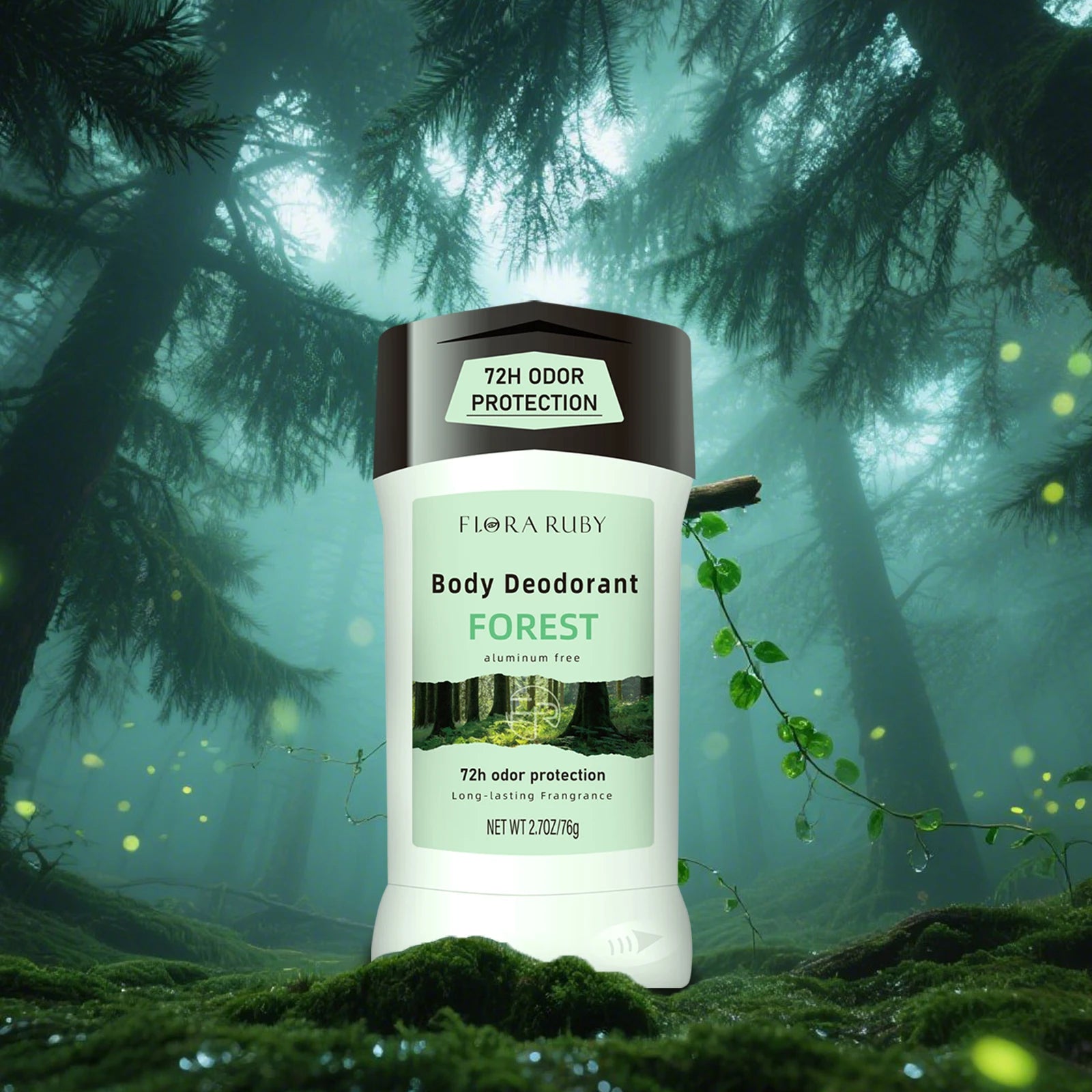 72H Deodorant Stick – Forest Scent Unisex Body Care 76g