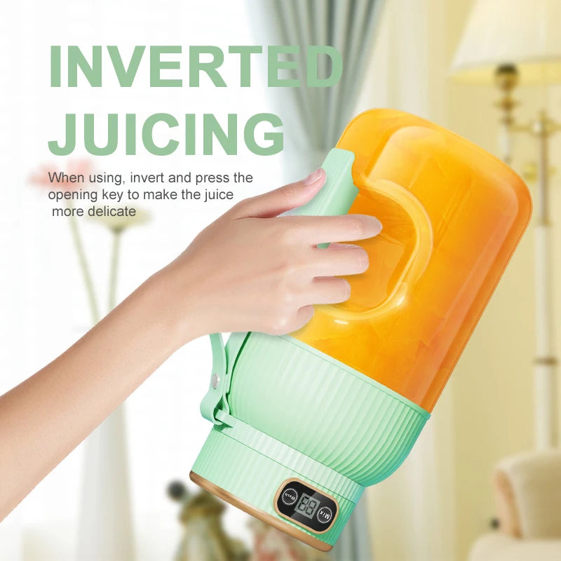 1000ML Portable Juicer Blender — USB Charging Smoothie Cup for Fruit & Citrus