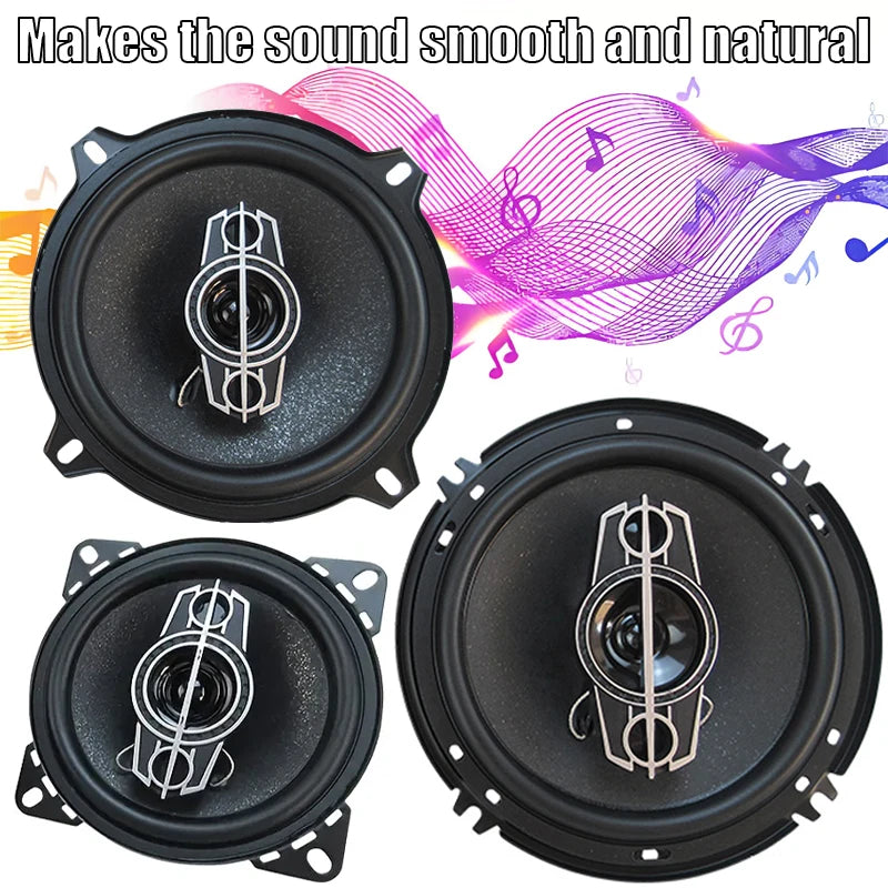 Car Coaxial Speakers – 4-Way Pair in 4, 5 & 6 Inches