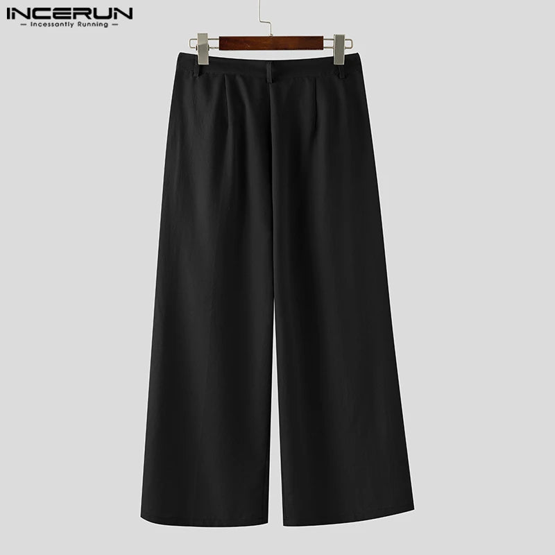 Men's Sleeveless Tank Top & Button-Fly Long Pants 2-Piece Set – Solid Color Streetwear