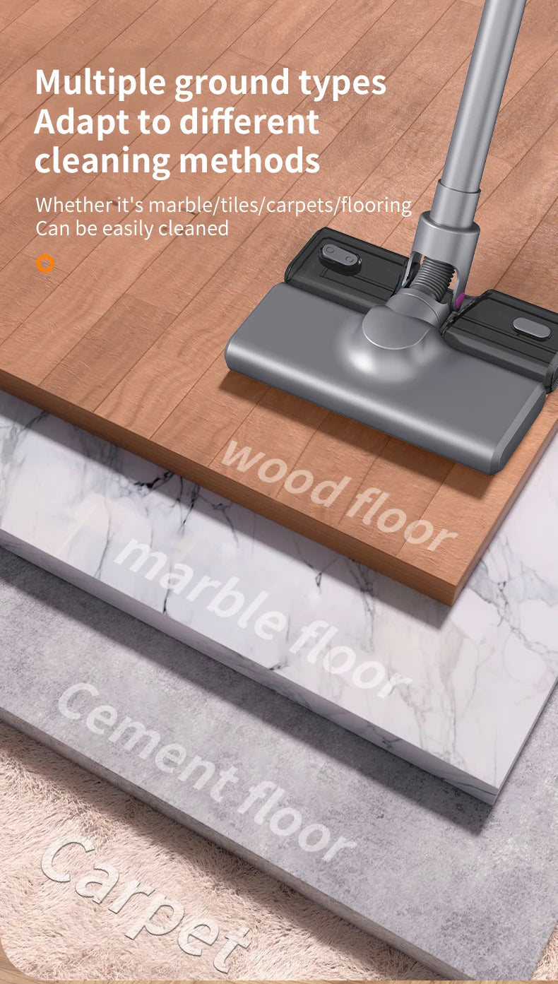 Cordless Vacuum Cleaner 15000Pa — 2-in-1 Stick & Handheld, Lightweight for Carpet, Hardwood Floor, Pet Hair & Car