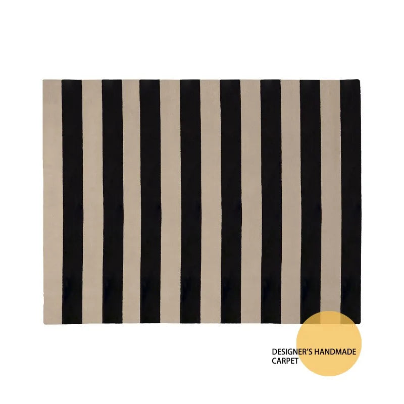 French Retro Checkerboard Plush Rug – Large Area Plaid Carpet for Bedroom & Living Room, 20 Styles & 10 Sizes
