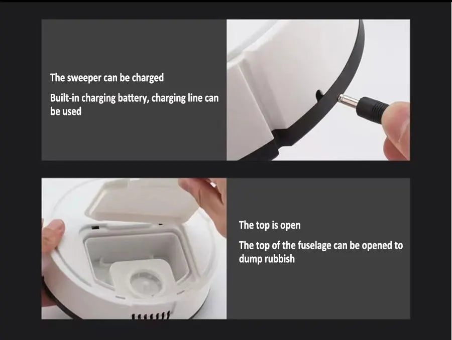 Mini Robot Vacuum Cleaner — 3-in-1 Sweep, Mop & Vacuum, 1500Pa, USB Charging, 20-Min Runtime