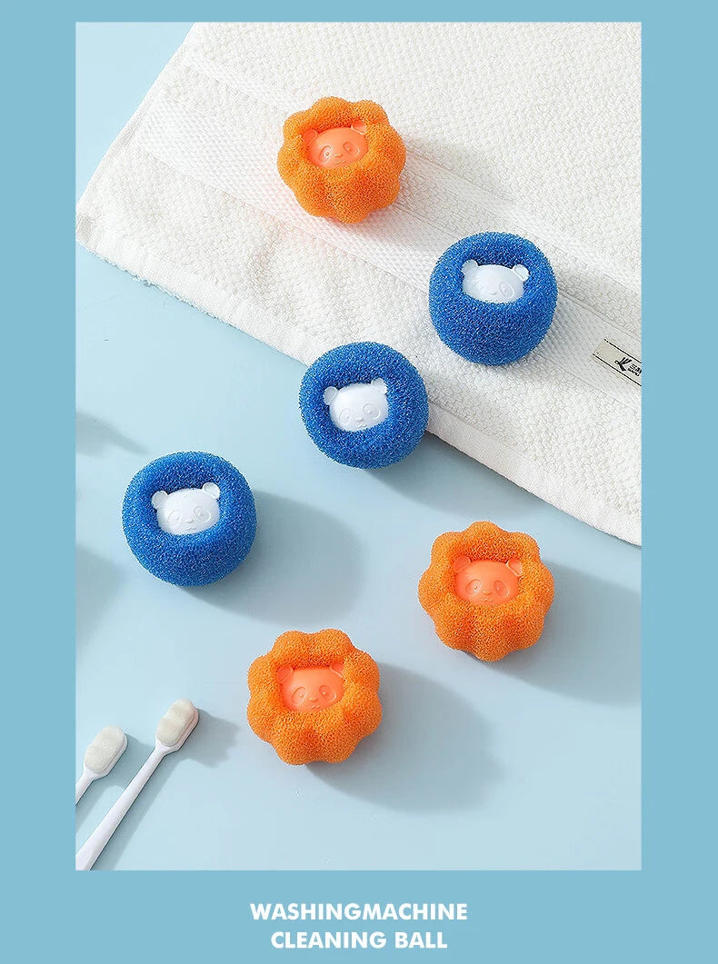 Laundry Balls Pet Hair Remover – Reusable Washing Machine Lint Catcher & Clothes Fluff Cleaner