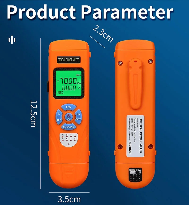 High-Precision FTTH Fiber Optic Power Meter — Digital Optical Signal Tester