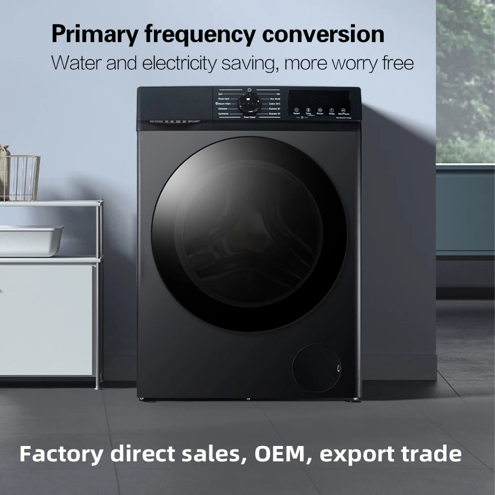 12KG Automatic Stackable Washer-Dryer Combo — Inverter BLDC Motor, Turbo Wash, Quick Dry for Home & Commercial Hotel Use