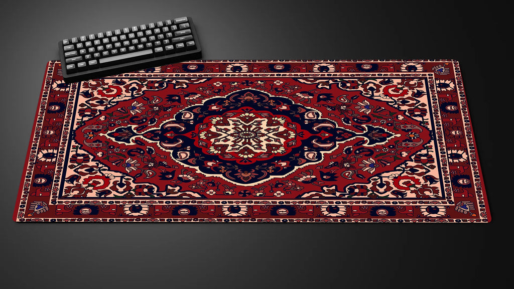 Persian Rug XXL Gaming Mouse Pad — Large Vintage-Style Desk Mat