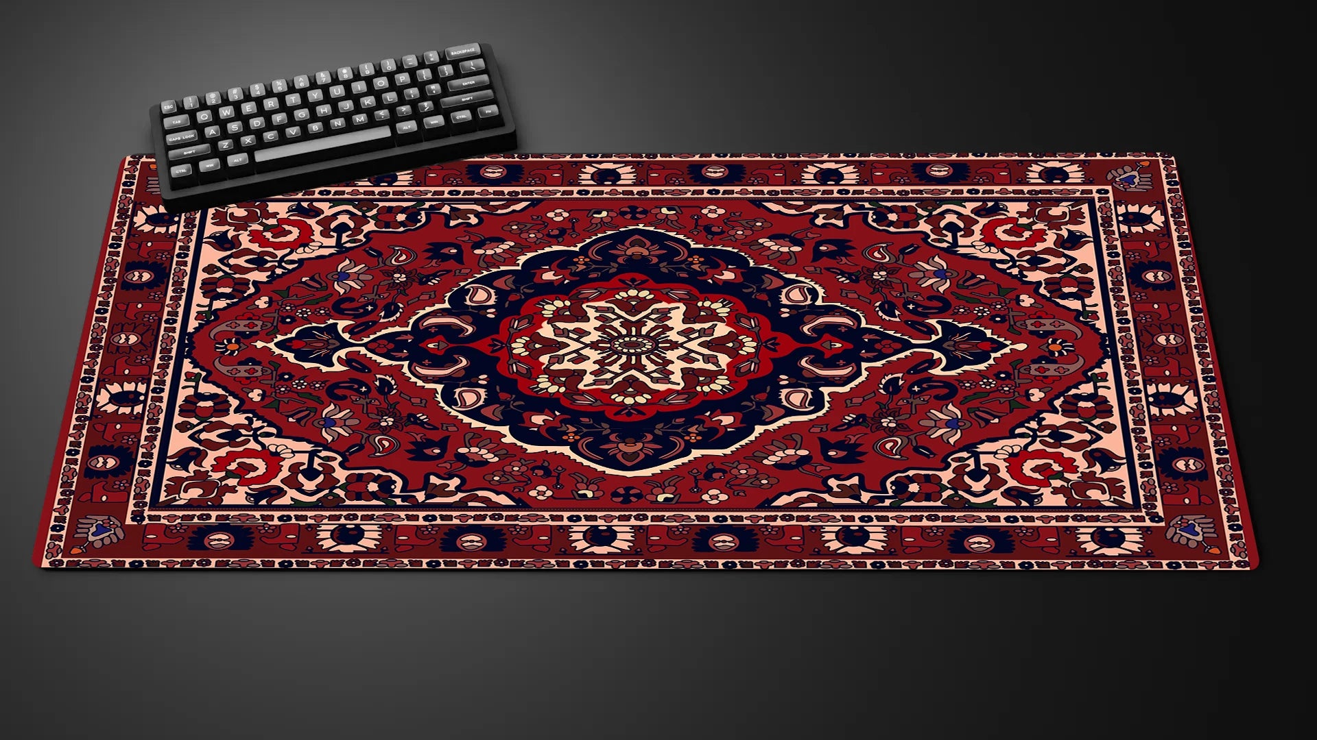 Persian Rug XXL Gaming Mouse Pad — Large Vintage-Style Desk Mat