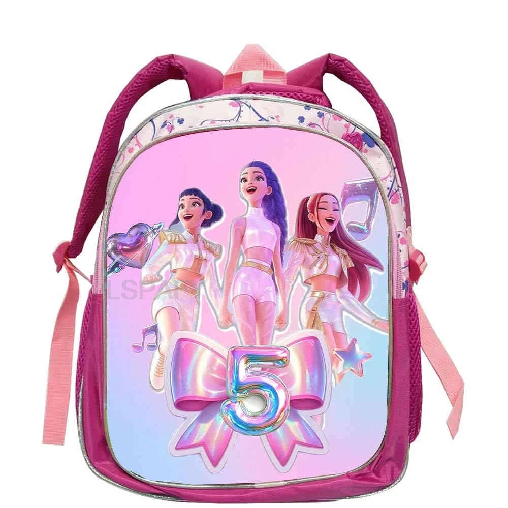 KPop Character Kids Backpack – Lightweight 12-Inch School Bag