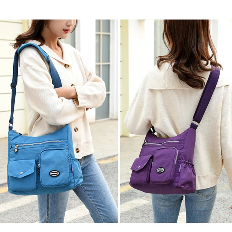 weixier Waterproof Nylon Large Capacity Crossbody Shoulder Tote – Designer Business Handbag for Women