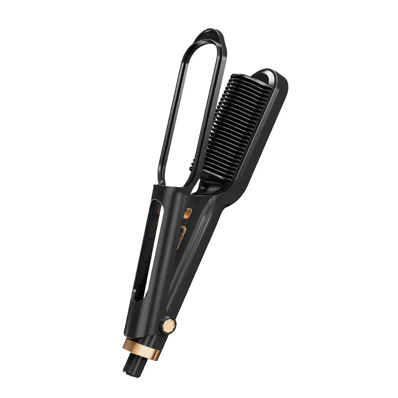 Anti-Scald 2-in-1 Electric Hair Straightening Comb – Fast Heating Negative Ion Straightener Brush