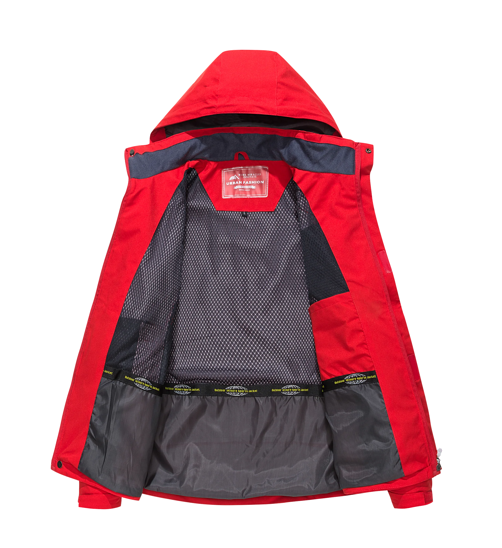 Men's Big & Tall Waterproof Hooded Jacket – Windproof Outdoor Coat, XL–8XL, 5 Colors