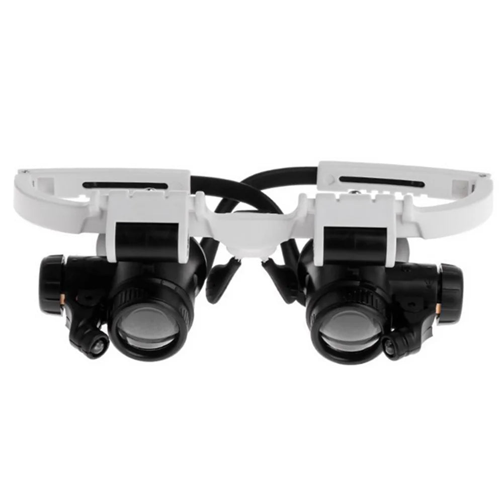 Adjustable Jewelry Loupe Magnifier — 8X 15X 23X with LED Light