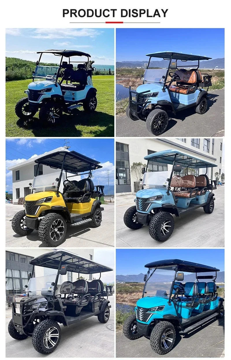 Professional High-Speed Electric Golf Cart — 2/4/6/8 Seat, 60V, 5000W