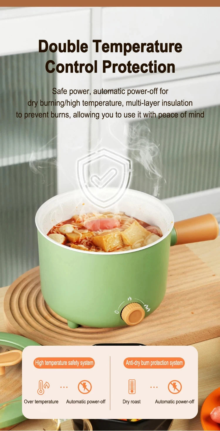 Multi Cooker Electric Pot — Non-Stick Hot Pot & Rice Cooker for Home