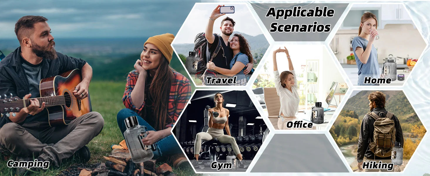 Hydrogen Water Bottle 1.5L — Portable Hydrogen-Rich Water Generator for Gym & Outdoor Fitness
