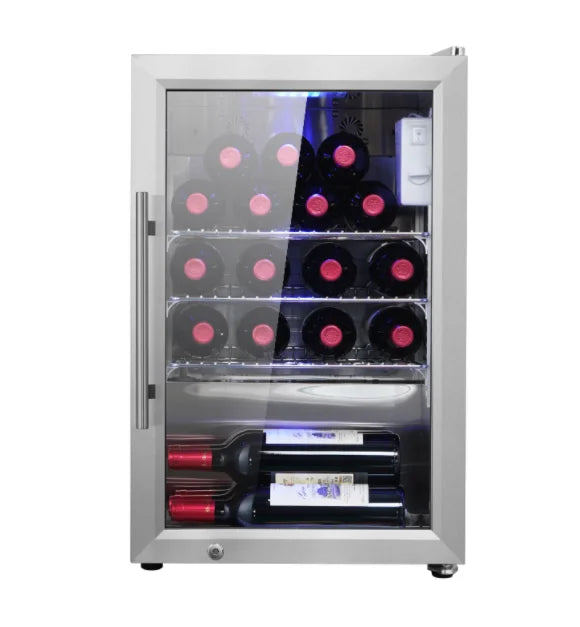 Electric Wine Cooler Outdoor Refrigerator — 63L Waterproof Lockable Lid for Drinks, Wine & Tea
