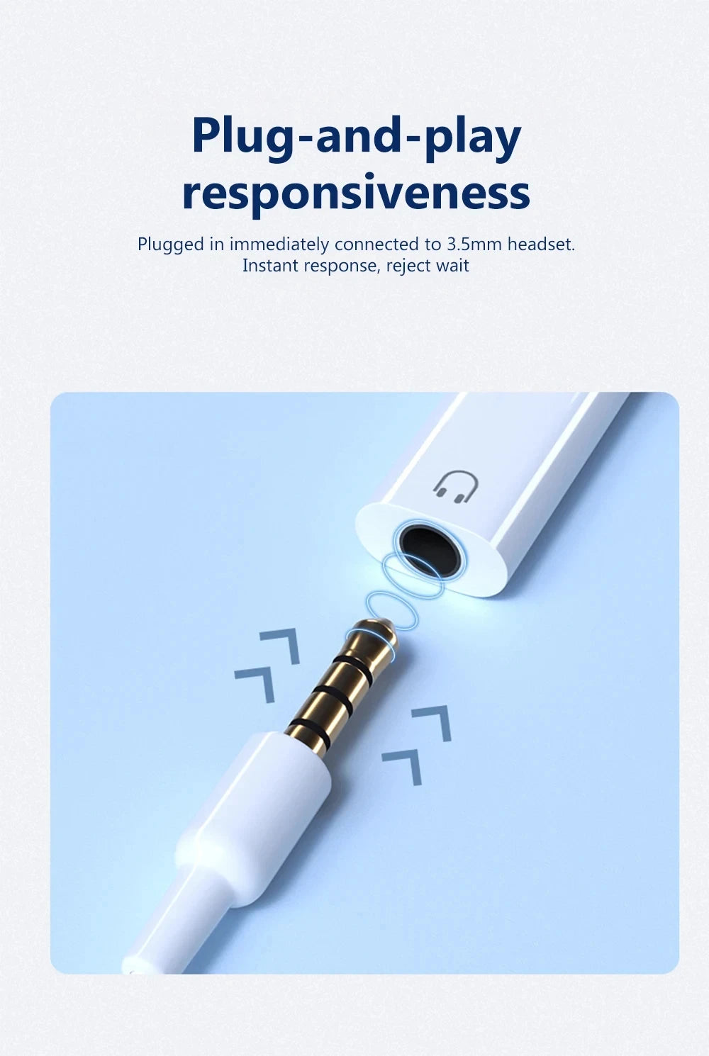USB-C to 3.5mm Headphone Adapter for iPhone & Samsung