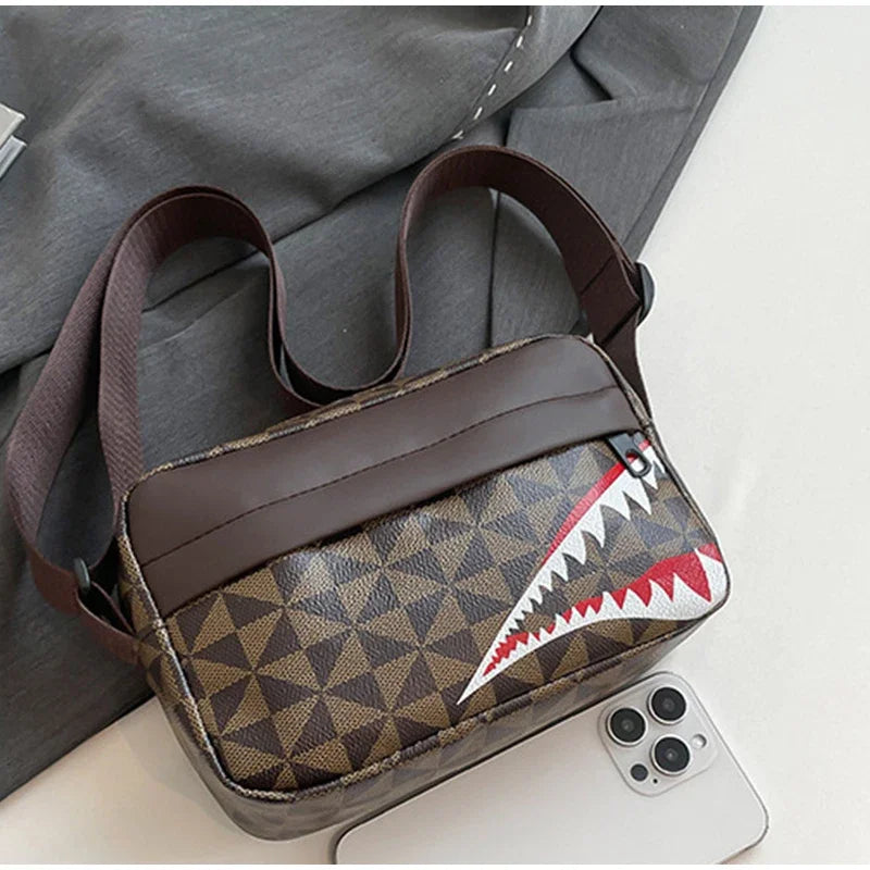 Shark Mouth Crossbody Bag – Creative Coin Purse & Phone Bag, Casual Fashion Small Square Bag