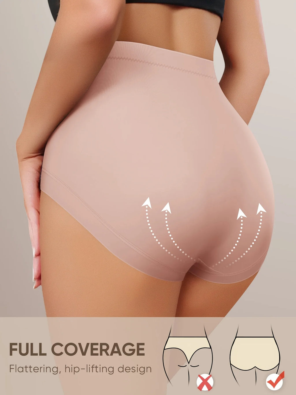 Women's High-Waist Floral Lace Briefs