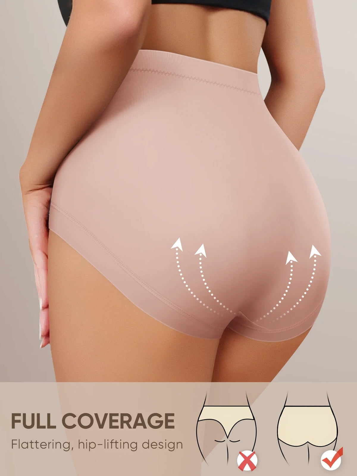 Women's High-Waist Floral Lace Briefs