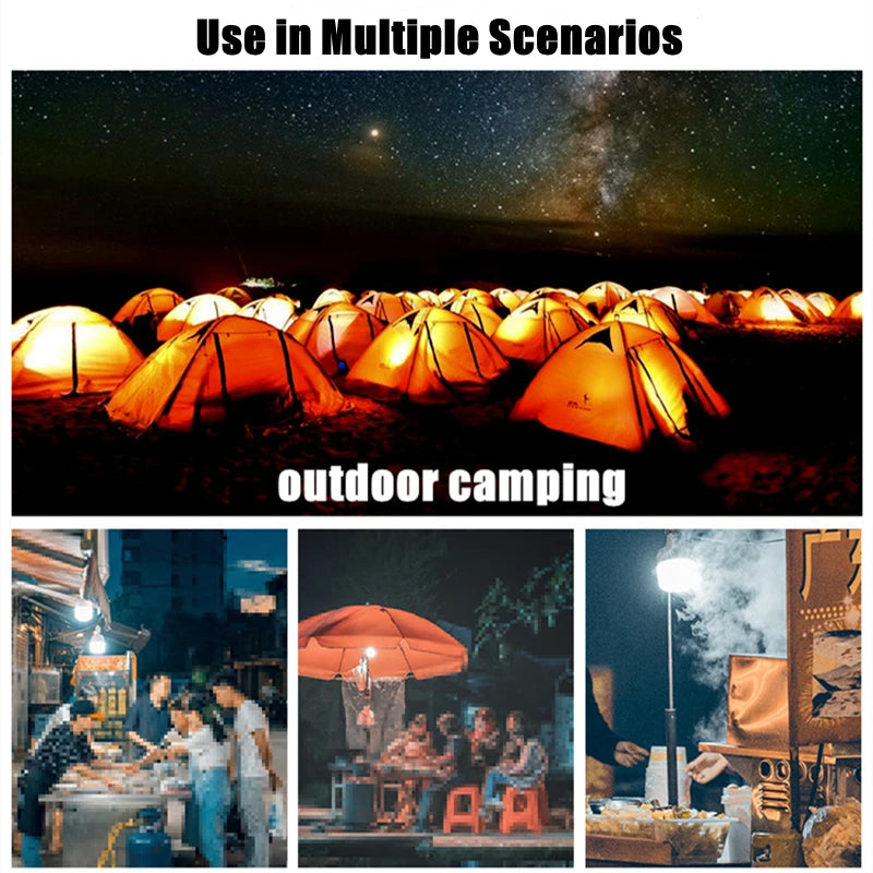 USB Rechargeable LED Emergency Lantern – Multifunctional Portable Camping Light for BBQ, Outdoor & Home