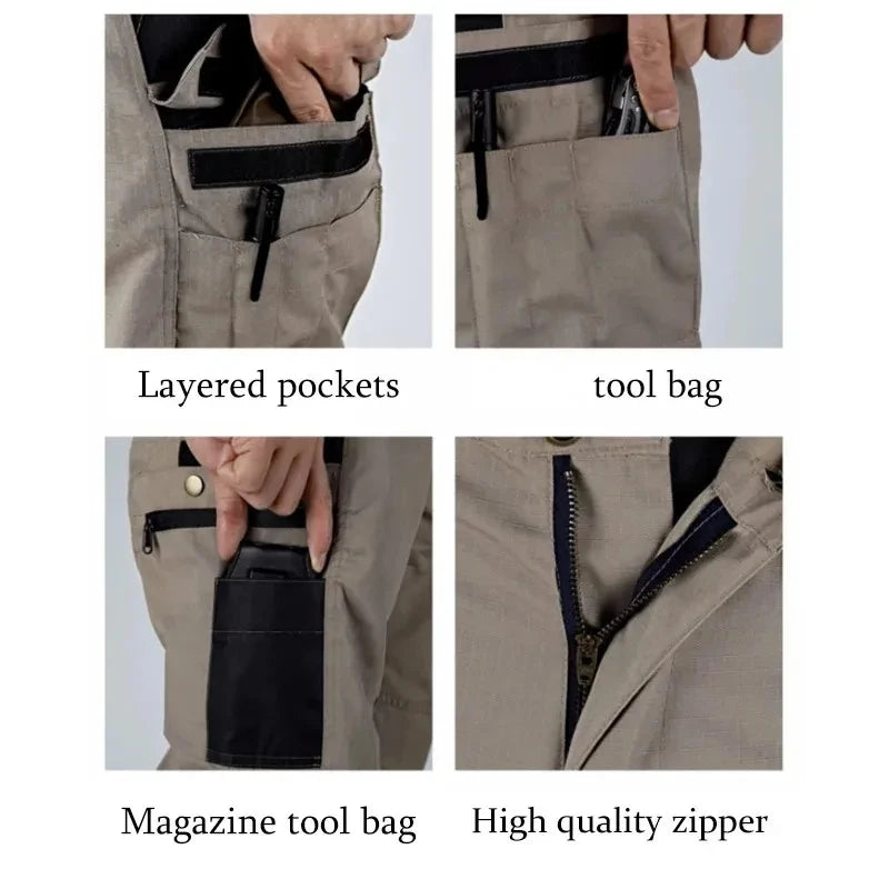Men's Multi-Pocket Cargo Work Pants
