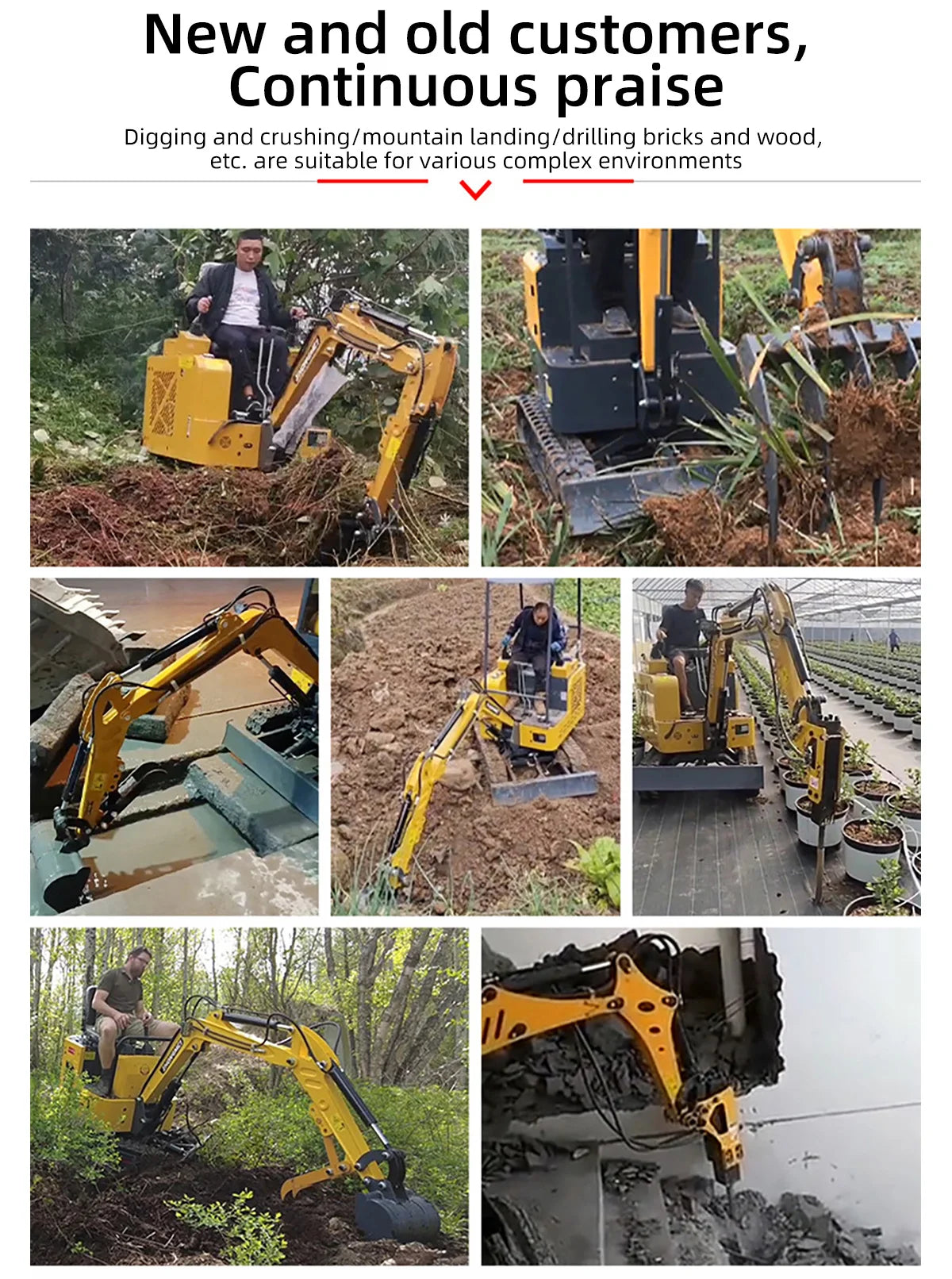 2 Ton Mini Excavator – Kubota/Yanmar Engine Compact Crawler Digger with Rubber Track
