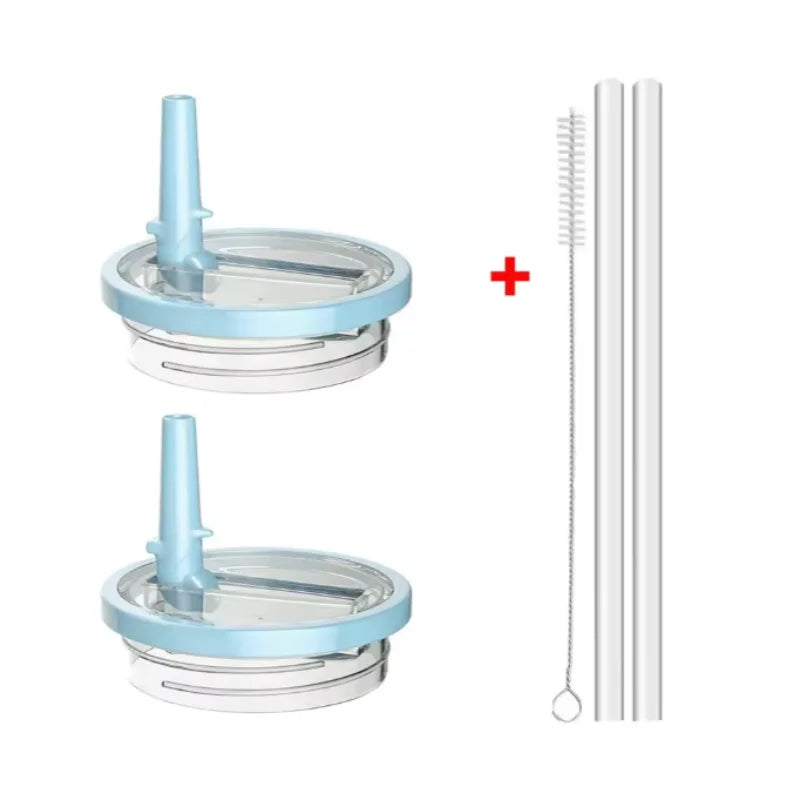 40oz Flip Straw Replacement Lid for Stanley 2.0 Tumbler – Leak-Proof Lid with Straw & Cleaning Brush