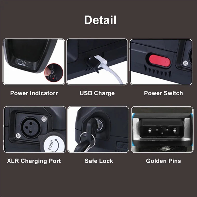 Electric Bike Replacement Battery — High-Capacity Lithium Battery for E-Bike Systems