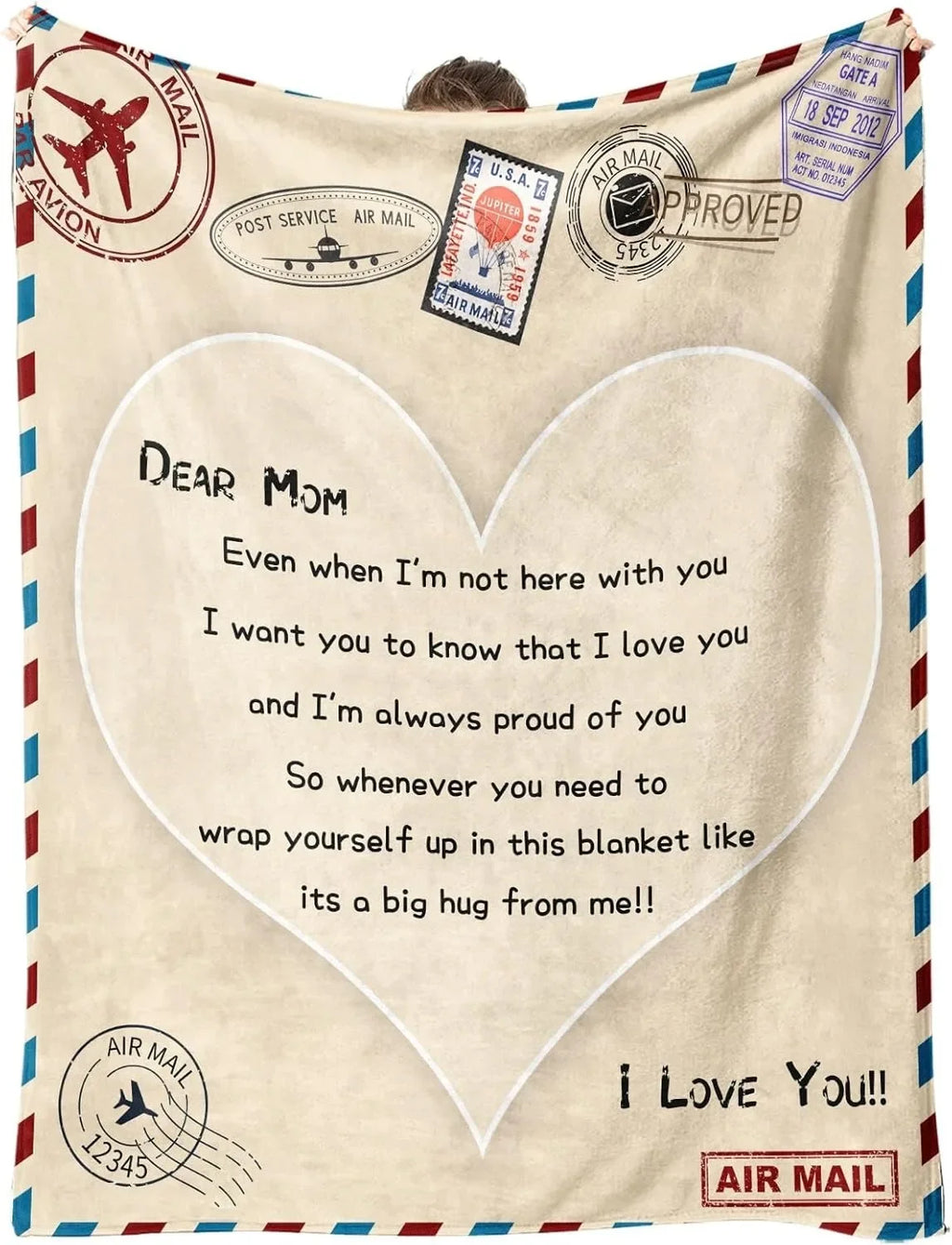 Family Gift Throw Blanket – Soft Warm Personalized Gift for Dad, Mom, Grandparents & Family