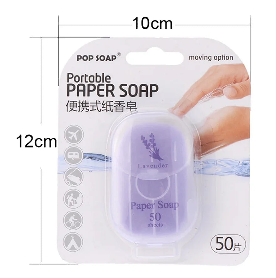 Quick-Dissolving Soap Paper Sheets – Portable Plant Extract Hand Soap for Home & Outdoor