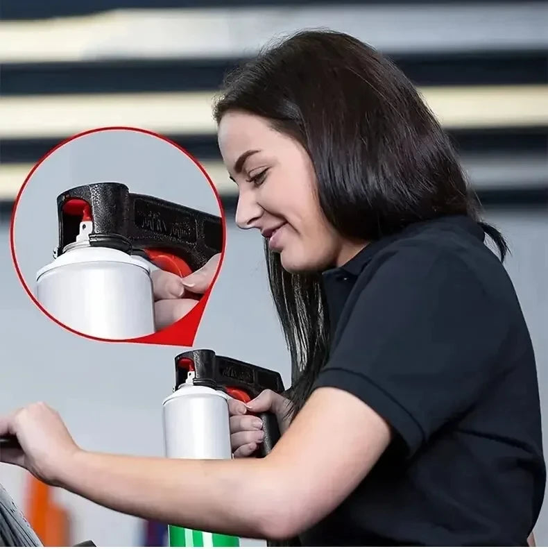 Portable Spray Paint Handle Gun – Universal Reusable Hand Spray Trigger for Car Color Film & DIY