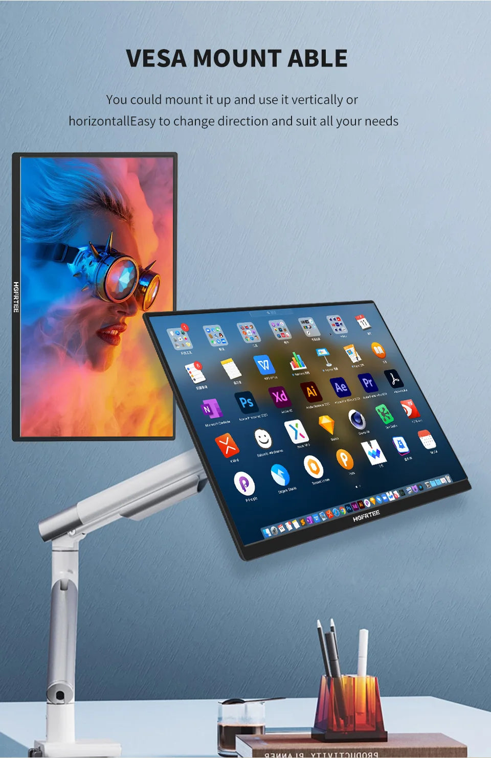 18.5-Inch Portable Monitor – 100Hz Full HD IPS