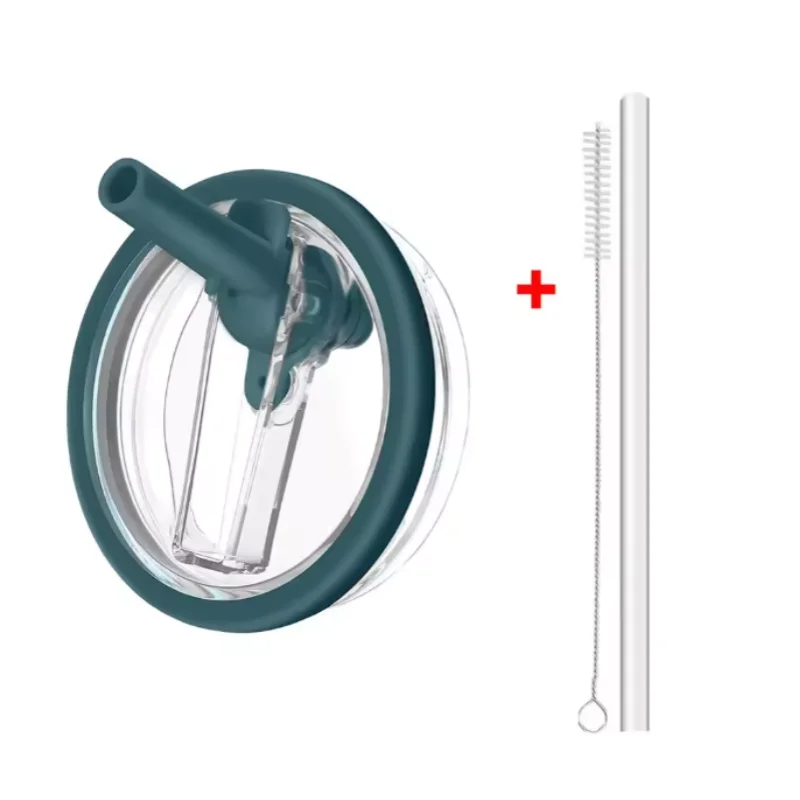 40oz Flip Straw Replacement Lid for Stanley 2.0 Tumbler – Leak-Proof Lid with Straw & Cleaning Brush