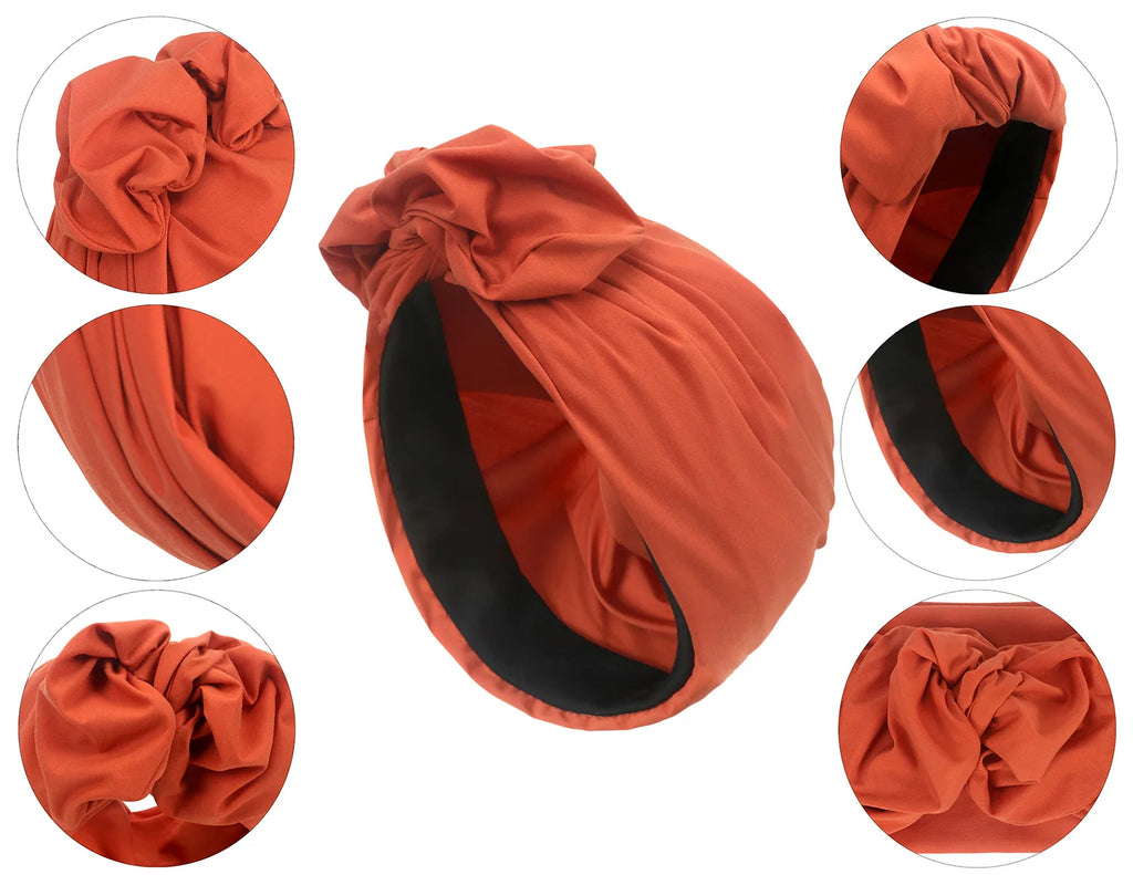 French Vintage Turban Hat & Headwrap | Women's Bandana Headscarf Bonnet