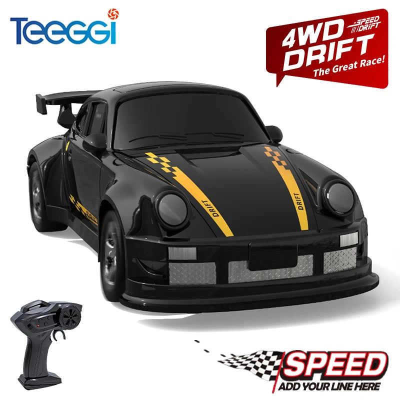 1/64 Scale Mini 4WD RC Drift Car – High Speed GTR Racing Model
