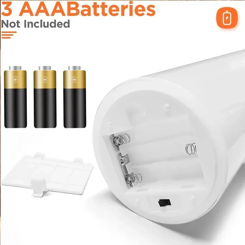 Flameless LED Pillar Candles, Set of 3