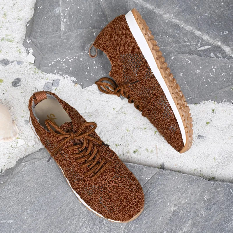 Women's Air Mesh Lace-Up Sneakers