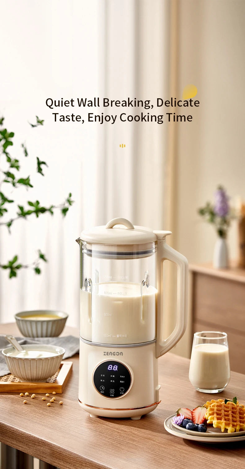 800ml Soy Milk Maker & Electric Blender – Wall-Breaking Machine for Soy Milk, Rice Paste & Breakfast Drinks