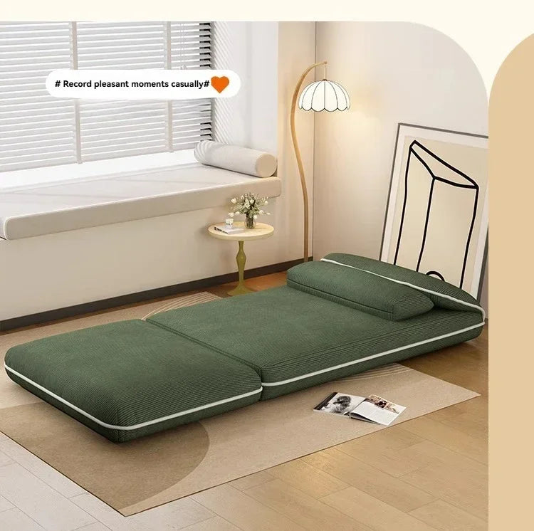 Foldable Fabric Sofa Bed — Lazy Tatami Lounge Chair
