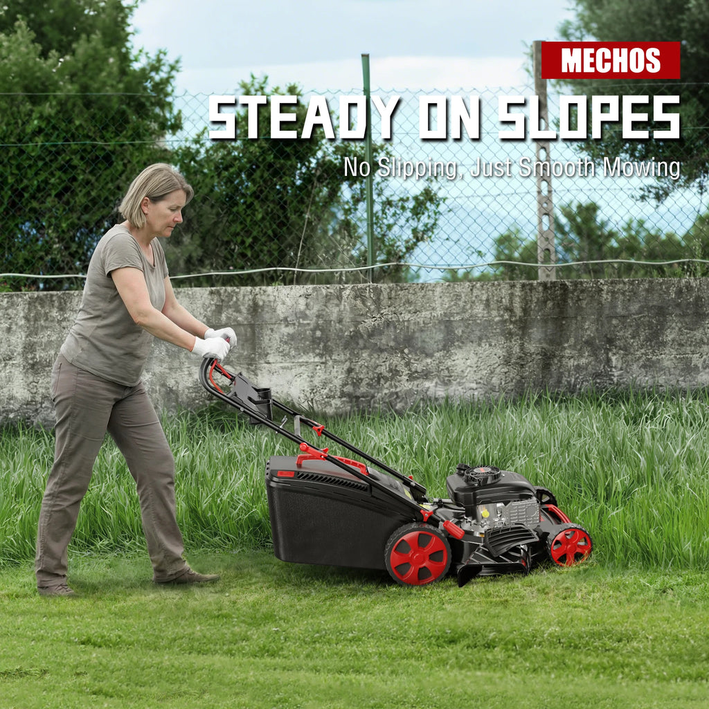 201cc 21-Inch Self-Propelled Gas Lawn Mower | 4-Cycle OHV Engine, 3-in-1 Bagging, Mulching & Side Discharge, 8-Level Height Adjustment