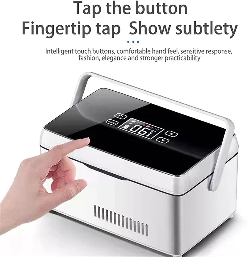 Portable Insulin Cooler Box – Medicine Refrigerator with 2 Batteries for Travel & Outdoor