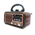Portable Vintage Retro Radio — AM/FM/SW, Bluetooth, Solar & Battery Powered with Phone Stand