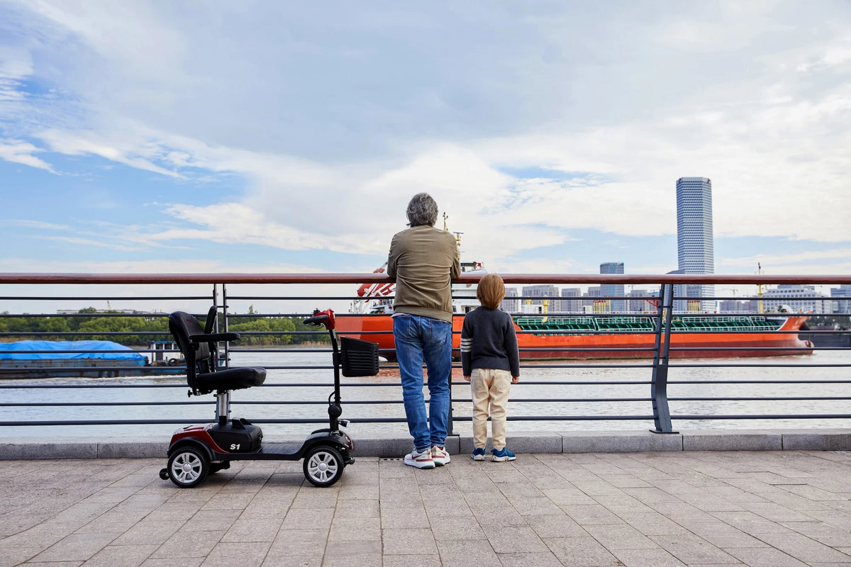 4-Wheel Mobility Scooter for Seniors, Foldable Travel Design